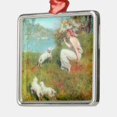 Joys of Spring (von John Collier) Ornament Aus Metall (Links)
