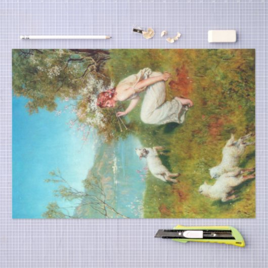 Joys of Spring (von John Collier) Seidenpapier (Handwerk)