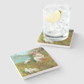 Joys of Spring (von John Collier) Steinuntersetzer (Seitenansicht)