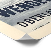 Joys of Winter Sports - Wengernalp Jungfrau Poster (Ecke)