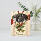 Joysoft Vintag Template Postcard Feiertagspostkarte (Stehend Vorderseite)