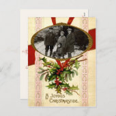 Joysoft Vintag Template Postcard Feiertagspostkarte (Vorne/Hinten)