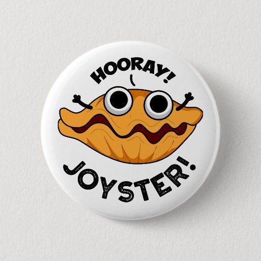 Joyster Funny Joyful Animal Oyster Pub Button (Vorderseite)