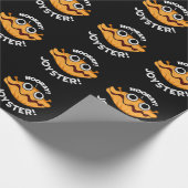 Joyster Funny Joyful Animal Oyster Pun Dark BG Geschenkpapier (Ecke)