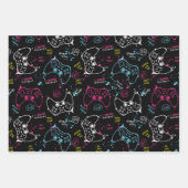 Joystick-Controller-Gaming Geschenkpapier Set (Vorderseite 2)