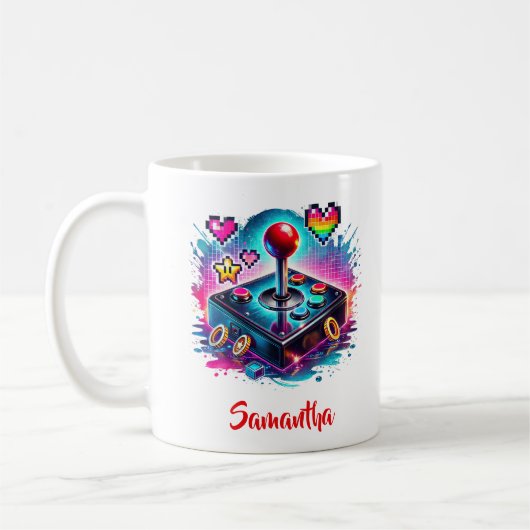 Joystick für Computerspiele Kaffeetasse (Links)