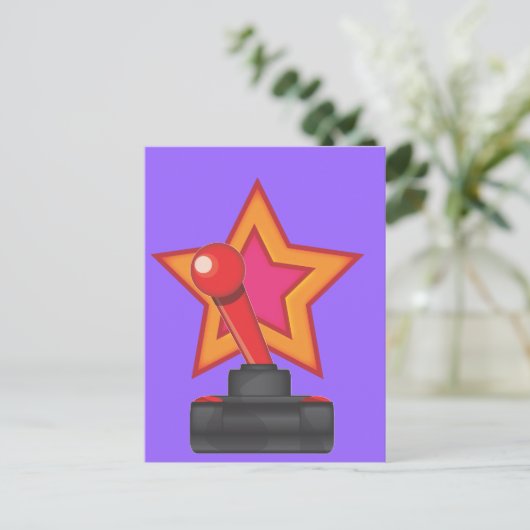 Joystick Postkarte (Stehend Vorderseite)