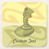 Joystick Square Paper Untersetzer (Vorderseite)