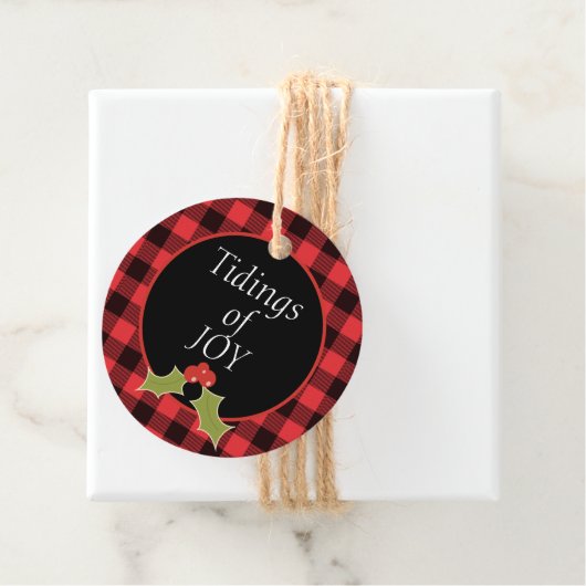 Joystieße | Buffalo Kariert | Weihnachtsgeschenk Geschenkanhänger (Beispiel)