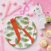 Joytypografie Zitat Rot und Grün Weihnachten Pappteller (Party)