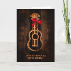 "Joyuex Weihnachten" Ukulele-Feiertags-Karte Feiertagskarte