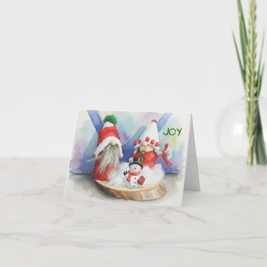 Joyus Christmas Dankeskarte (Vorderseite)