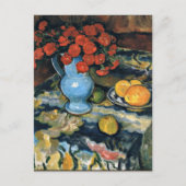 Jozef Pankiewicz, Still Life with Blue Vase, Postkarte (Vorderseite)