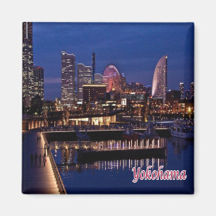 JP006 YOKOHAMA, Japan, Asien, Kühlschrank Magnet