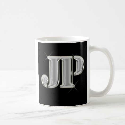 JP-LOGO Buchstaben Kaffeetasse (Rechts)