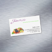 JP+ Magnet-Frucht-Schüssel-lila Logo (fertigen Magnetische Visitenkarte (Beispiel)