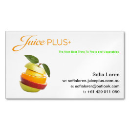 JP+ Magnet geschnittenes Frucht-orange Logo