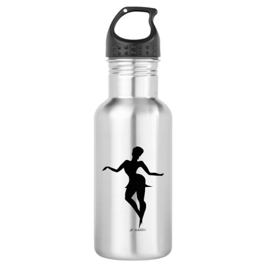 JP MAROU Activewear Water Bottle 18oz | Dance Fit Edelstahlflasche (Vorderseite)