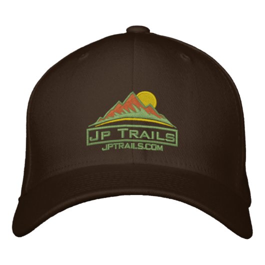 Jp Trails Hat Khaki Logo Bestickte Baseballkappe (Vorderseite)