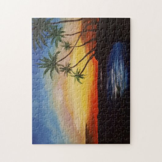 JPDenyer: Jigsaw Puzzle Beach Sunset (Vertikal)