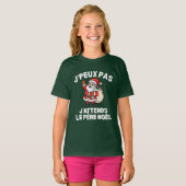 J'Peux Pas J'attends Le Père Noël Joyeux Noel T-Shirt (Vorne ganz)
