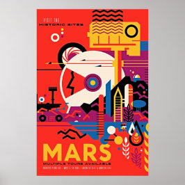 JPL-Visionen der künftigen Mars - Vintag Poster