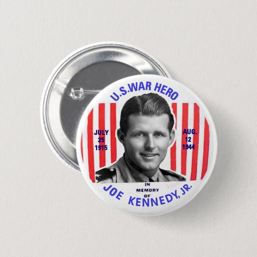Jr.-Denkmal-Knopf Joe-Kennedy Button (Vorne & Hinten)