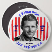 Jr.-Denkmal-Knopf Joe-Kennedy Button (Vorne & Hinten)