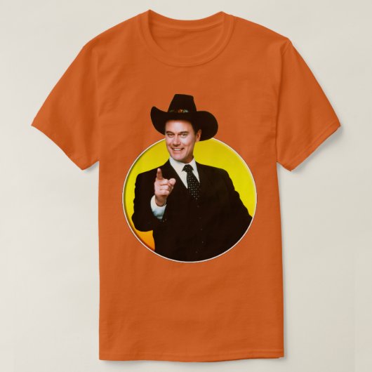 JR Ewing Will You Dallas TShirt (Design vorne)