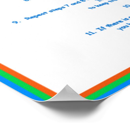 Jr. Hertz Compressions-only CPR Poster Lg. (Ecke)