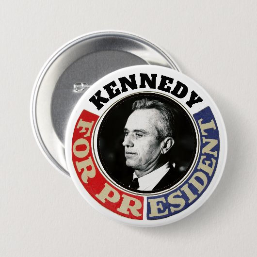 Jr. Robert-F. Kennedy für Präsidenten Button (Vorne & Hinten)