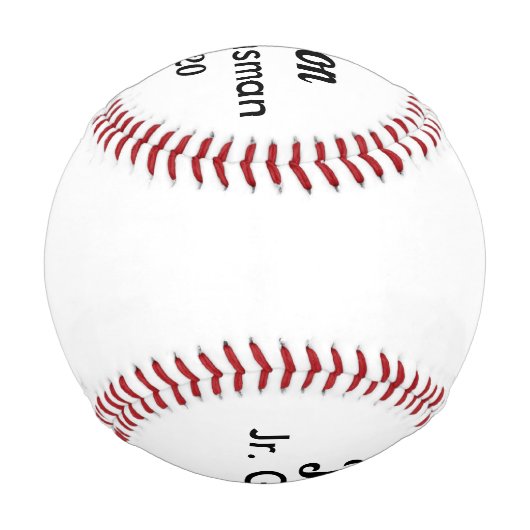 Jr. Trauzeugen Vorschlag Baseball Geschenk (Rückseite)
