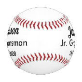 Jr. Trauzeugen Vorschlag Baseball Geschenk (Vorderseite)