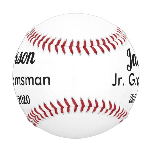 Jr. Trauzeugen Vorschlag Baseball Geschenk (Vorderseite)