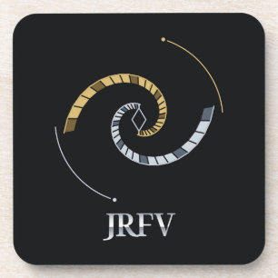 JRFV Spiral-Resonanz-Set aus 6 Teilen Getränkeuntersetzer