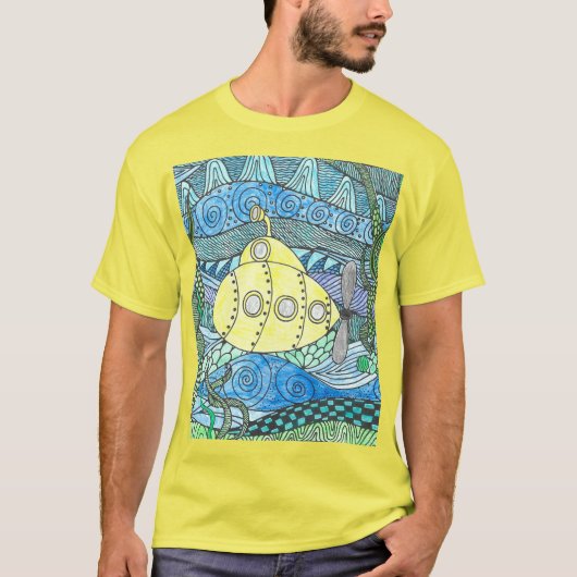 JRG Gelbes U-Boot T-Shirt (Vorderseite)