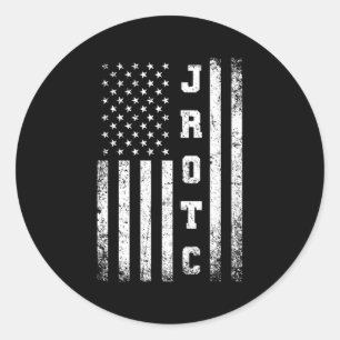 Jrotc United Staaten Junior Rotc American Flag Runder Aufkleber