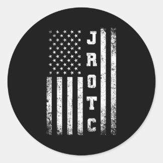 Jrotc United Staaten Junior Rotc American Flag Runder Aufkleber