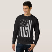 Jrotc Us Junior Rotc Distressive American Flag Coo Sweatshirt (Vorne ganz)