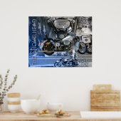 JR'S Shovelhead 1977 Poster (Küche)