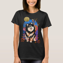 JRSE IM AUTUMN - Finnische Lapphund DARK-Shirts T-Shirt