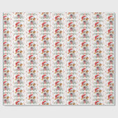 JRT Dog Muster Weihnachtswrapping Paper Geschenkpapier (Flach)