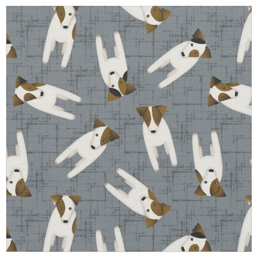 JRT Jack Russell Hunde kreuzen jede Farbe Stoff (Nahaufnahme)