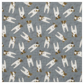 JRT Jack Russell Hunde kreuzen jede Farbe Stoff (Muster)