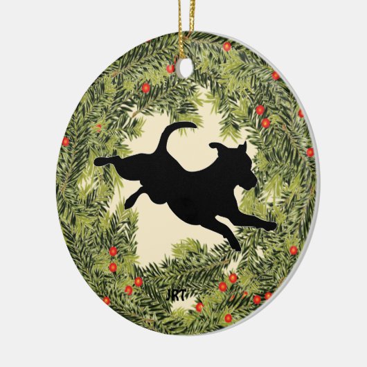 JRT Wreath Keramik Ornament (Links)