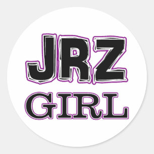 JRZ Mädchen Runder Aufkleber