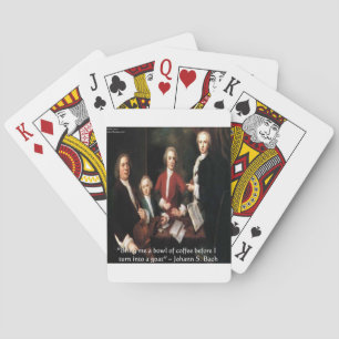 JS Bach Graphic & Funny Coffee Quote Geschenke & C Spielkarten