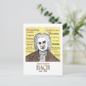 JS Bach Postkarte (Stehend Vorderseite)