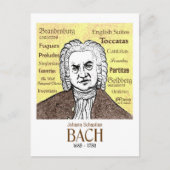 JS Bach Postkarte (Vorderseite)