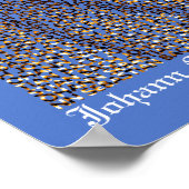 JS-Bach-Textportrait Poster (Ecke)